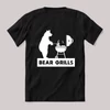 Bear grills szakács grillezős fekete  póló