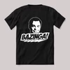 Sheldon Bazinga fekete póló.