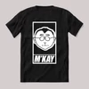 MR Mkay dizájn fekete  póló.