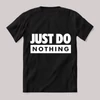 Just do nothing nike paródia fekete póló