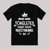 Nem csak tökéletes, hanem nagymama is. Fekete vicces feliratos póló