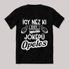 Így néz ki egy jóképű opeles. Fekete vicces feliratos póló
