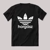 Horgász, adidas paródia Fekete póló