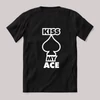 Kiss my ace. fekete póló