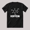 Koffein molekula fekete póló