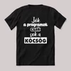Jók a programok csak sok a köcsög. Fekete feliratos vicces póló.