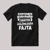 Szeptember gyermeke vagyok, különleges fajta. Fekete feliratos szülinapos vicces póló.