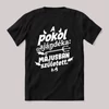 A pokol ajándéka Májusban született. Fekete feliratos szülinapos vicces póló.