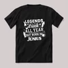 Legends drink all year, Június. Fekete feliratos szülinapos vicces póló.