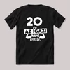 20 év az igazi hard mode. Fekete feliratos szülinapos vicces póló.