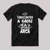 Targoncás, a káosz emberi arca. Fekete feliratos szakmás vicces póló.