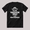 Nem vagyok ideges csak Fényképész. Fekete feliratos szakmás vicces póló.