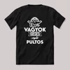 Nem vagyok ideges csak Pultos. Fekete feliratos szakmás vicces póló.