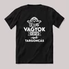 Nem vagyok ideges csak Targoncás. Fekete feliratos szakmás vicces póló.