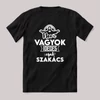Nem vagyok ideges csak Szakács. Fekete feliratos szakmás vicces póló.