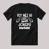 így néz ki egy jóképű burkoló. Fekete feliratos szakmás vicces póló.