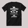 Magyar logika, ha működik, ne piszkáld. Magyaros vicces fekete póló.