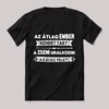 Az átlag ember rendet tart.  Vicces feliratos fekete póló