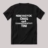 Nem vagyok öreg, csk újrahasznosított tini. Vicces feliratos fekete póló