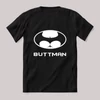 Buttman, batman paródia. Feliratos fekete póló.