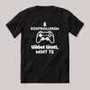A kontrollerem többet látott mint te. Gamer vicces fekete póló.