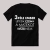 3 féle ember létezik, matekos. Feliratos fekete póló.