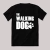The walking Dog. Feliratos fekete vicces póló.