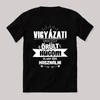 Vigyázat van egy őrült húgom. Feliratos fekete vicces póló.