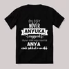 Menő nővér anyuka vagyok. Feliratos fekete vicces póló.