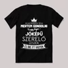 Ilyen jóképű szerelő leszek. Feliratos fekete vicces póló.