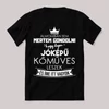 Ilyen jóképű kőműves leszek. Feliratos fekete vicces póló.