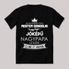 Ilyen jóképű nagypapa leszek. Feliratos fekete vicces póló.