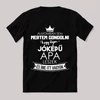 Ilyen jóképű apa leszek. Feliratos fekete vicces póló.
