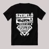 Szerelő vagyok, mi a szupererőd? 2. Feliratos fekete vicces póló.