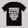 Horgász vagyok, mi a szupererőd? 2. Feliratos fekete vicces póló.