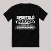 Sportoló vagyok, mi a szupererőd? Feliratos fekete vicces póló.
