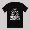 Csak nyugi, mentős vagyok. Feliratos fekete vicces póló.