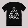 Csak nyugi, szakács vagyok. Feliratos fekete vicces póló.