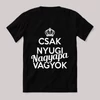 Csak nyugi, nagypapa vagyok. Feliratos fekete vicces póló.