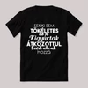 Senki sem tökéletes csak a kigyúrtak. Feliratos fekete vicces póló.