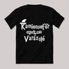 Kamionsofőr vagyok nem varázsló. Feliratos fekete vicces póló.