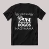 Így néz ki egy dögös nagymama. Feliratos fekete vicces póló.