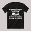 Mindenki észreveszi ha ittam. Feliratos fekete vicces póló.