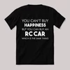 You cant buy happiness, RC car. Feliratos fekete vicces póló.