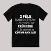 Két féle ember létezik, fröccsös. Feliratos fekete vicces póló.