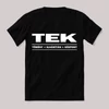TEK tömény elhárítási központ. Feliratos fekete vicces póló.