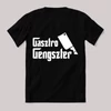  Gasztro gengszter. Fekete vicces feliratos póló
