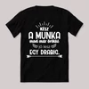 Lész a munka örökké jó lesz egy darabig. Fekete vicces feliratos póló