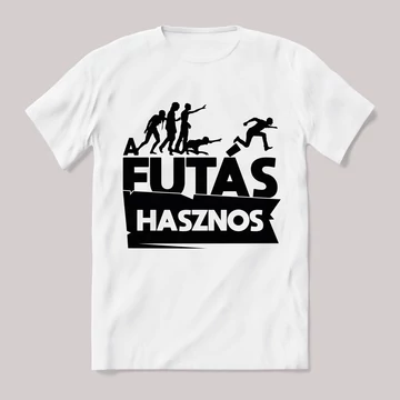 A futás hasznos zombis fehér póló