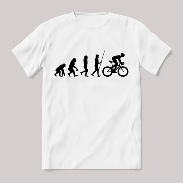 Bicikli evolúció bicajos póló.